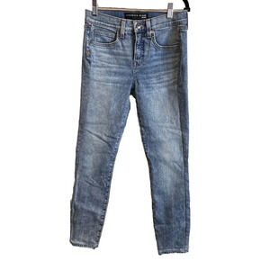 Veronica Beard Women’s Size 25 Emma Skinny Mid Rise Denim Jeans Blue Mist FLAW